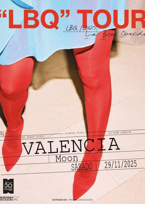 Cartel de Concierto de La Bien Querida en Valencia
