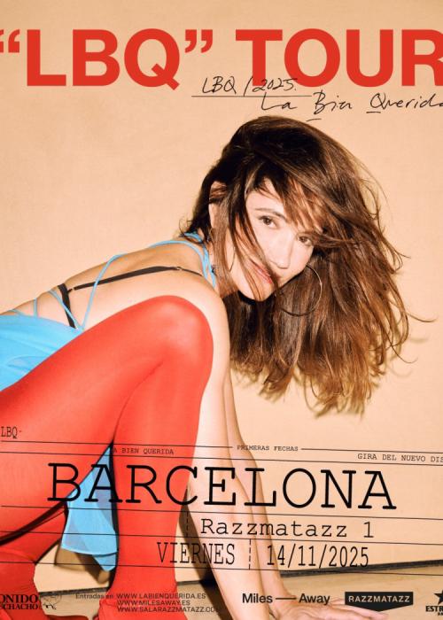 Cartel de Concierto de La Bien Querida en Barcelona