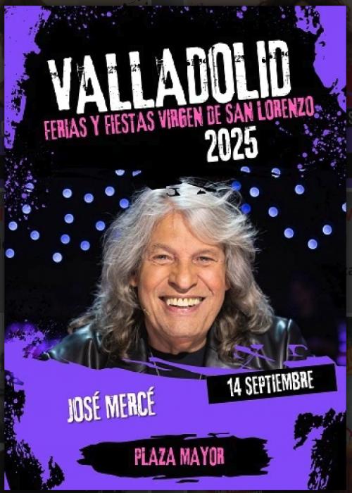 Cartel de Concierto de José Mercé en Valladolid