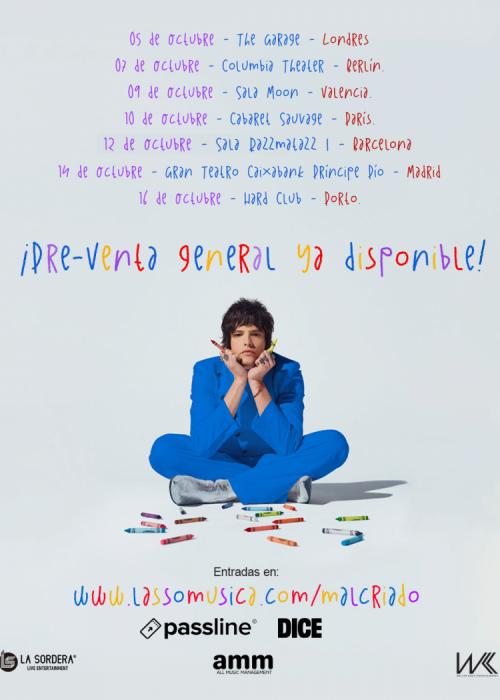 Cartel de Concierto de Lasso en Valencia