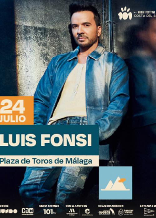 Cartel de Concierto de Luis Fonsi en Málaga