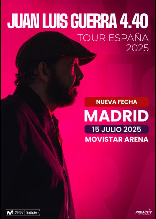 Cartel de Concierto de Juan Luis Guerra en Madrid