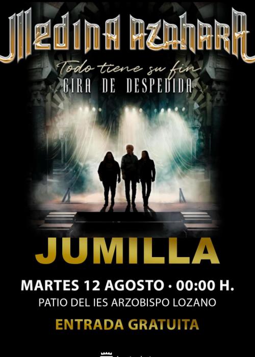 Cartel de Concierto de Medina Azahara en Jumilla - Murcia
