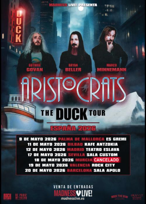 Cartel de Concierto de The Aristocrats en Murcia