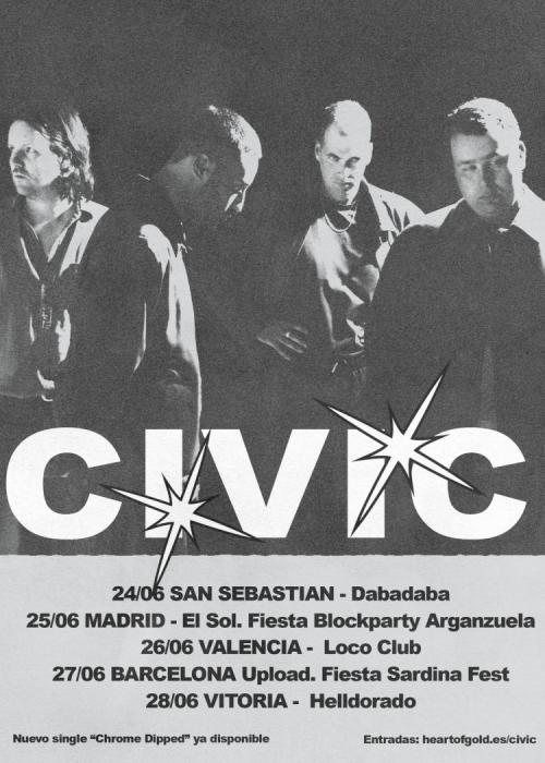 Cartel de Concierto de Civic en Vitoria-Gasteiz