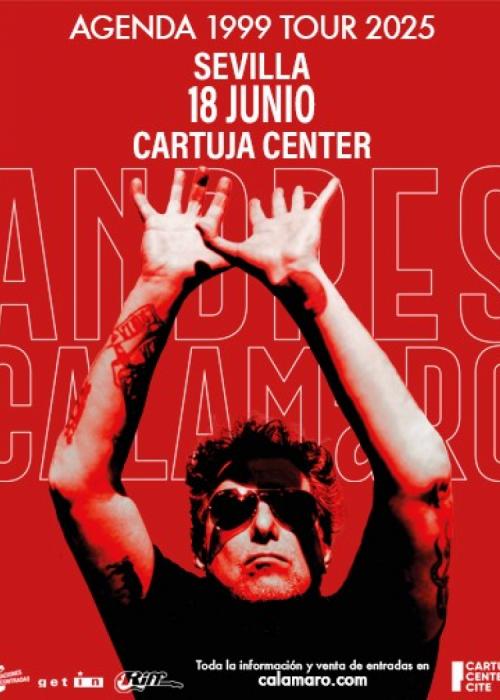 Cartel de Concierto de Andrés Calamaro en Sevilla