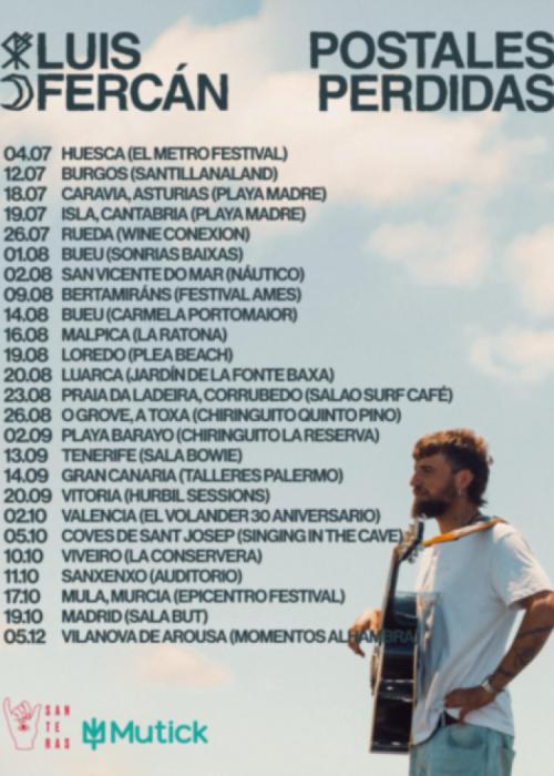 Cartel de Luis Fercán en Vilanova de Arousa - Pontevedra