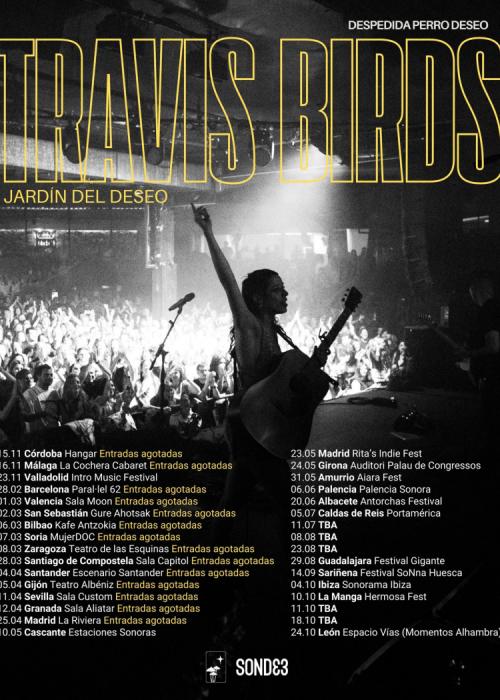 Cartel de Concierto de Travis Birds en León