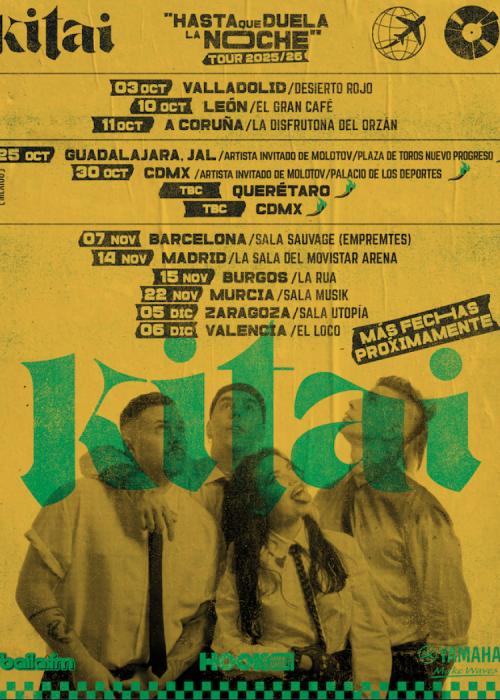 Cartel de Concierto de Kitai en Burgos