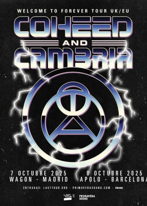 Cartel de Concierto de Coheed and Cambria en Madrid