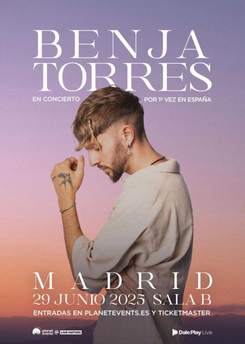 Cartel de Concierto de Benja Torres en Madrid