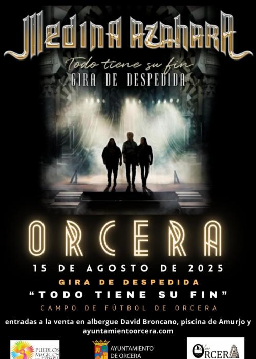 Cartel de Concierto de Medina Azahara en Orcera - Jaén