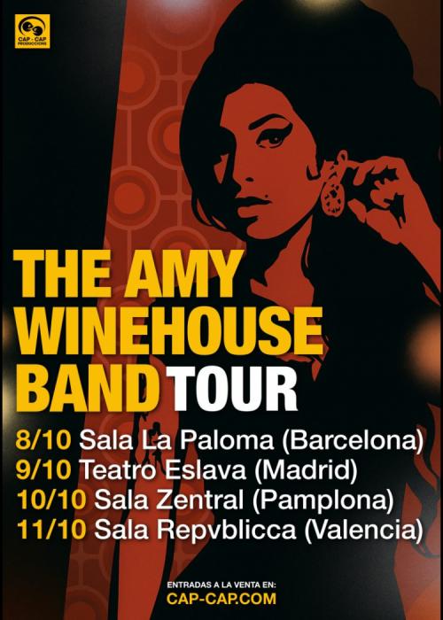 Cartel de The Amy Winehouse Band en Barcelona