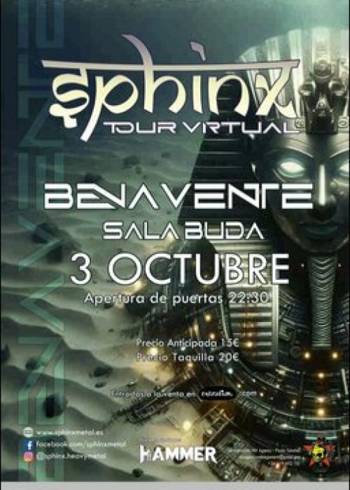 Cartel de Concierto de Sphinx en Benavente - Zamora