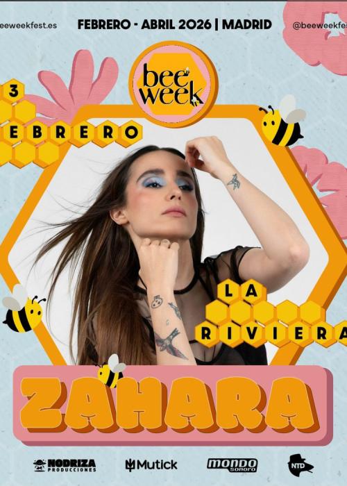 Cartel de Concierto de Zahara en Madrid