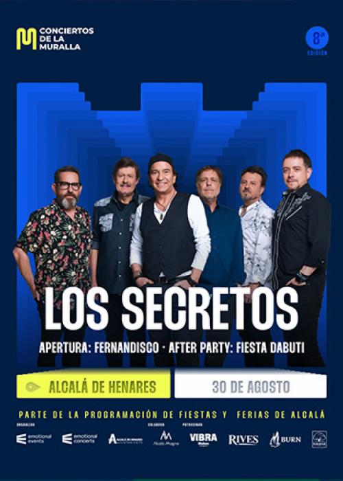 Cartel de Concierto de Los Secretos en Alcalá de Henares