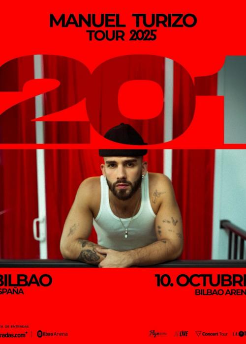 Cartel de Concierto de Manuel Turizo en Bilbao