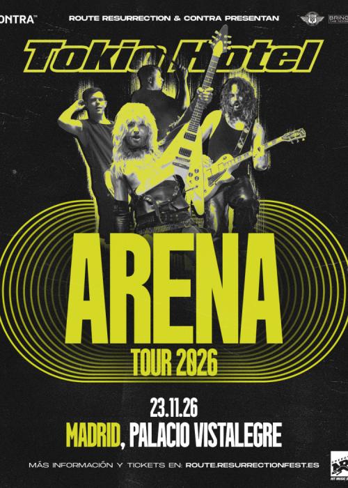 Cartel de Concierto de Tokio Hotel en Madrid