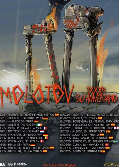 Cartel de Concierto de Molotov en Bilbao