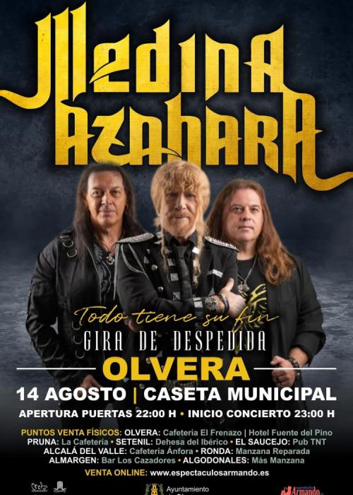 Cartel de Concierto de Medina Azahara en Olvera - Cádiz