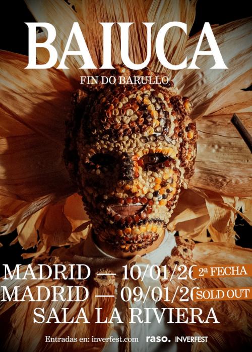 Cartel de Concierto de Baiuca en Madrid (Segunda Fecha)