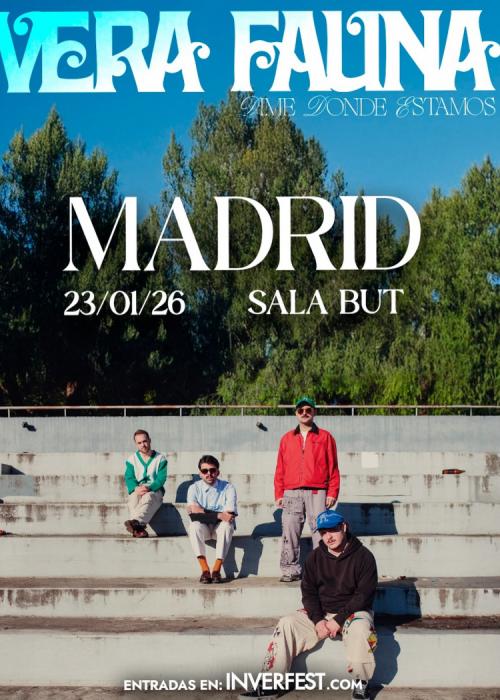 Cartel de Concierto de Vera Fauna en Madrid