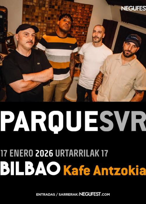 Cartel de Concierto de Parquesvr en Bilbao