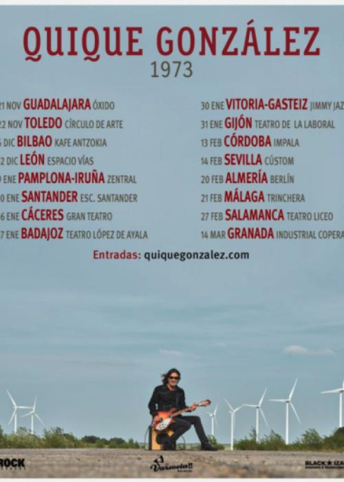 Cartel de Concierto de Quique González en Toledo
