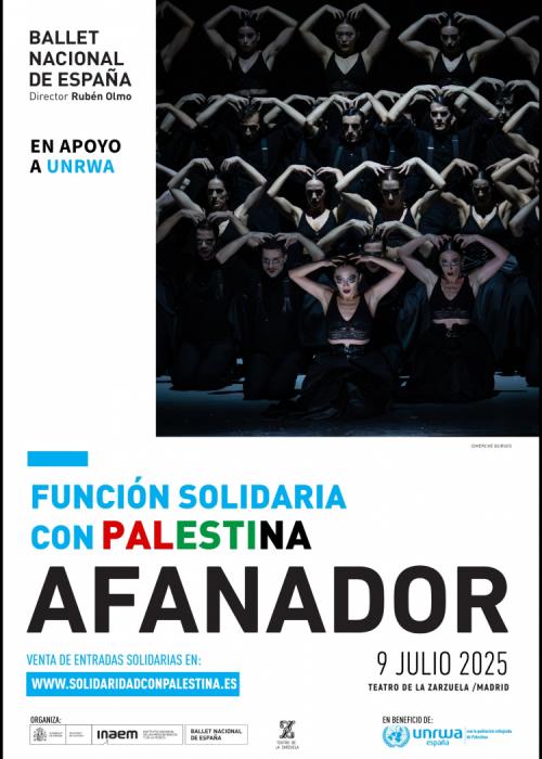 Cartel de Afanador: Ballet Nacional de España en apoyo a UNRWA
