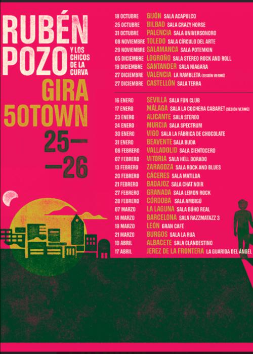 Cartel de Concierto de Rubén Pozo en Palencia