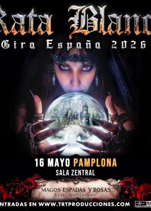 Cartel de Concierto de Rata Blanca en Pamplona
