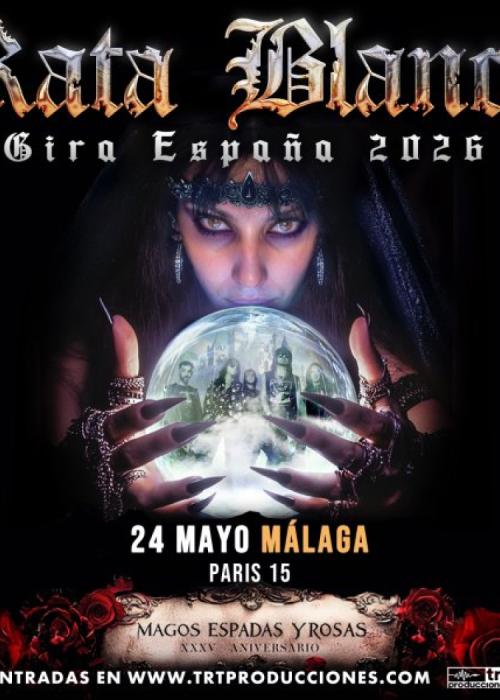 Cartel de Concierto de Rata Blanca en Málaga