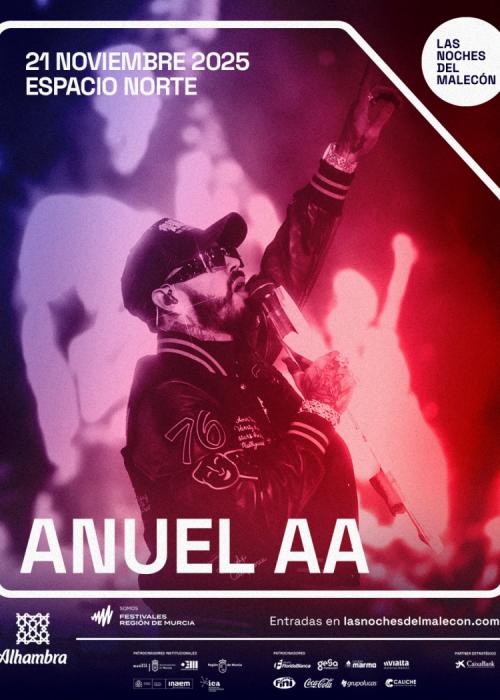 Cartel de Concierto de Anuel AA en Murcia