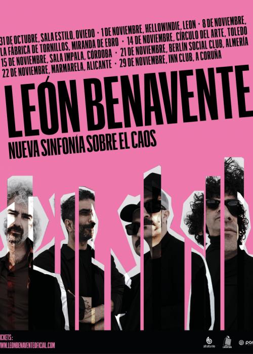 Cartel de Concierto de León Benavente en A Coruña