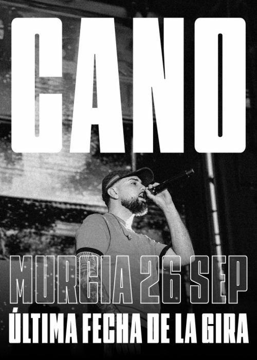 Cartel de Concierto de Cano en Murcia
