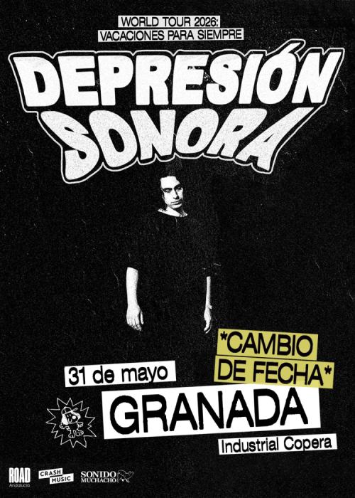 Cartel de Concierto de Depresión Sonora en Granada