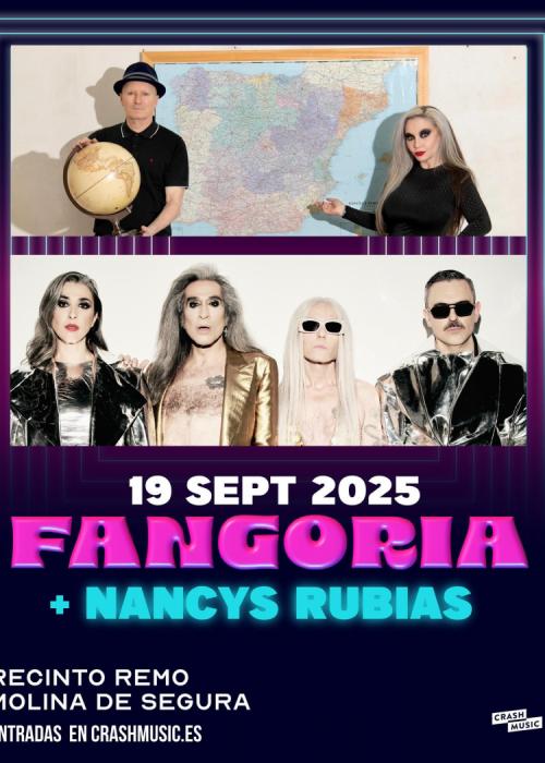 Cartel de Fangoria + Nancys Rubias en Molina de Segura