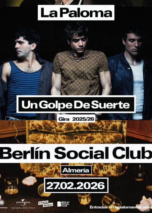 Cartel de Concierto de La Paloma en Almería