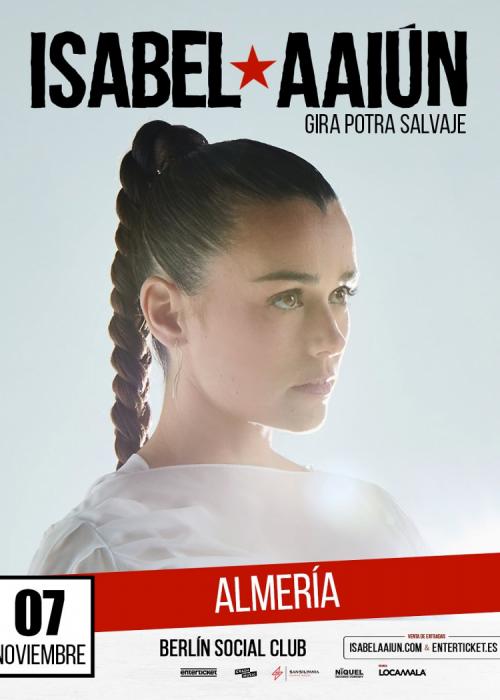 Cartel de Concierto de Isabel Aaiún en Almería