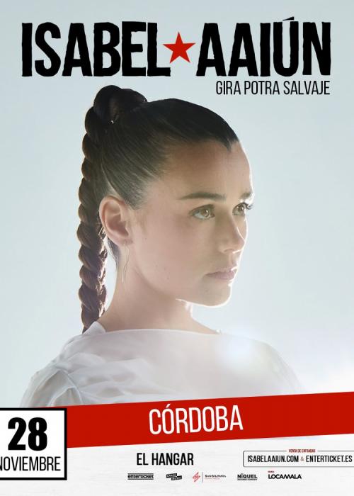 Cartel de Concierto de Isabel Aaiún en Córdoba