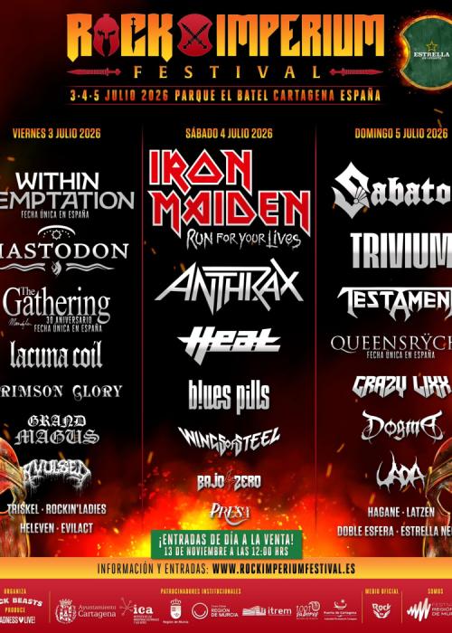 Cartel de Rock Imperium Festival 2026