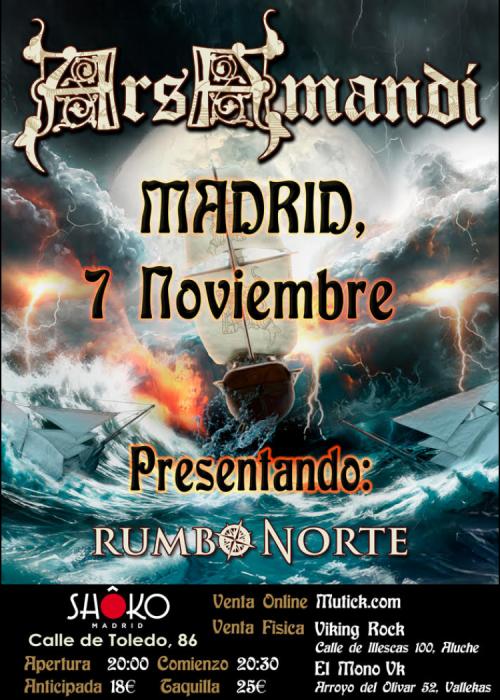 Cartel de Concierto de Ars Amandi en Madrid