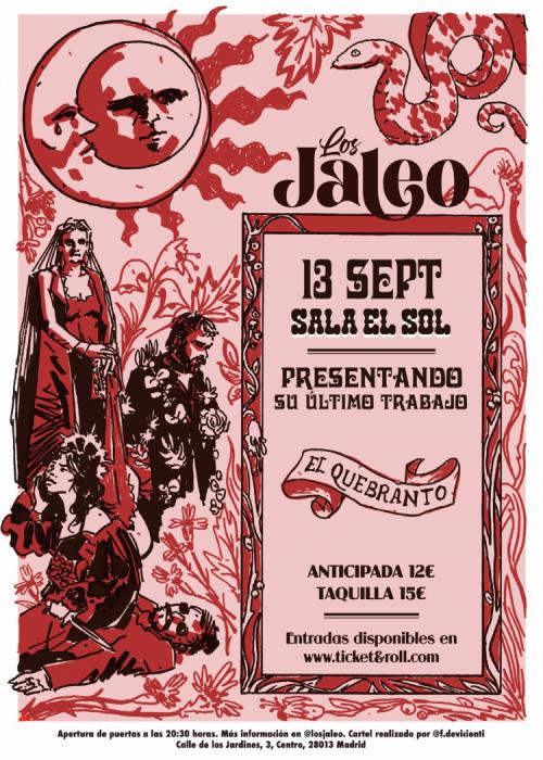 Cartel de Concierto de Los Jaleo en Madrid