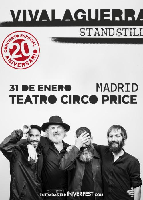 Cartel de Concierto de Standstill en Madrid