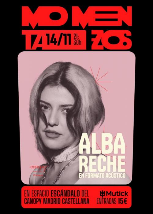 Cartel de Concierto de Alba Reche en Madrid