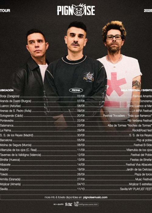 Cartel de PigNoise en Villarrubia de los Ojos - Ciudad Real