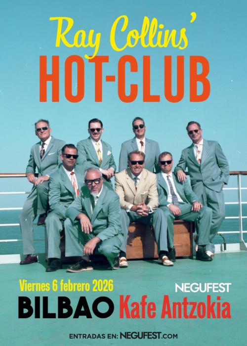 Cartel de Concierto de Ray Collins´ Hot Club en Bilbao