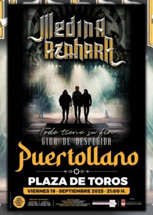 Cartel de Concierto de Medina Azahara en Puertollano