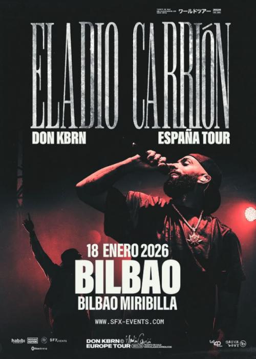 Cartel de Concierto de Eladio Carrión en Bilbao
