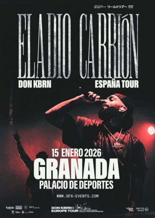 Cartel de Concierto de Eladio Carrión en Granada